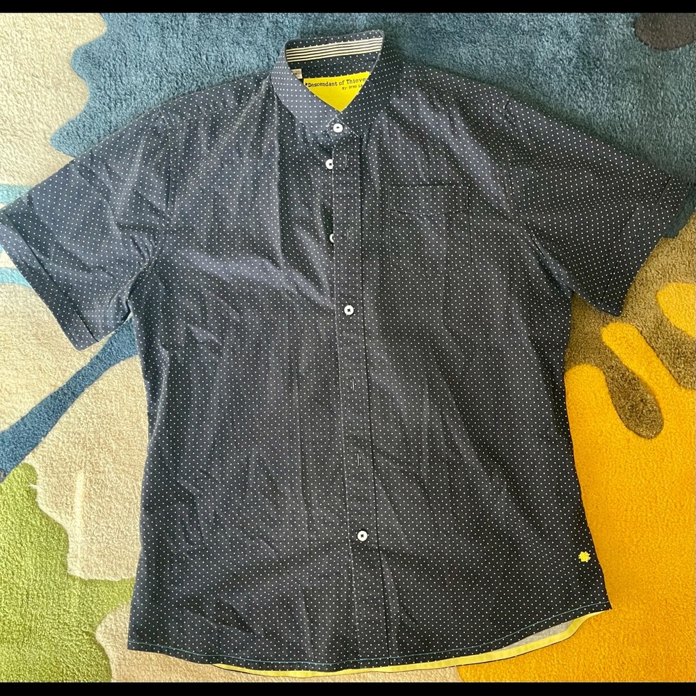 Descendant of Thieves Button Down Shirt (Blue)